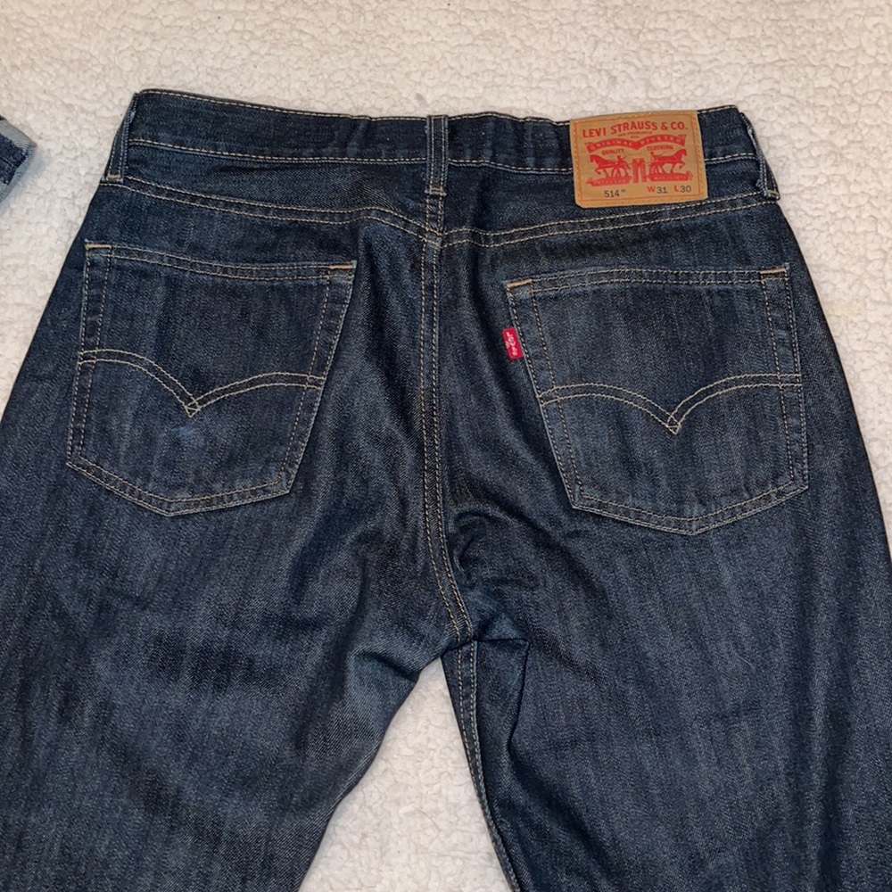 Mens Levi’s 514 Dark Wash Jeans! - Picture 3 of 6